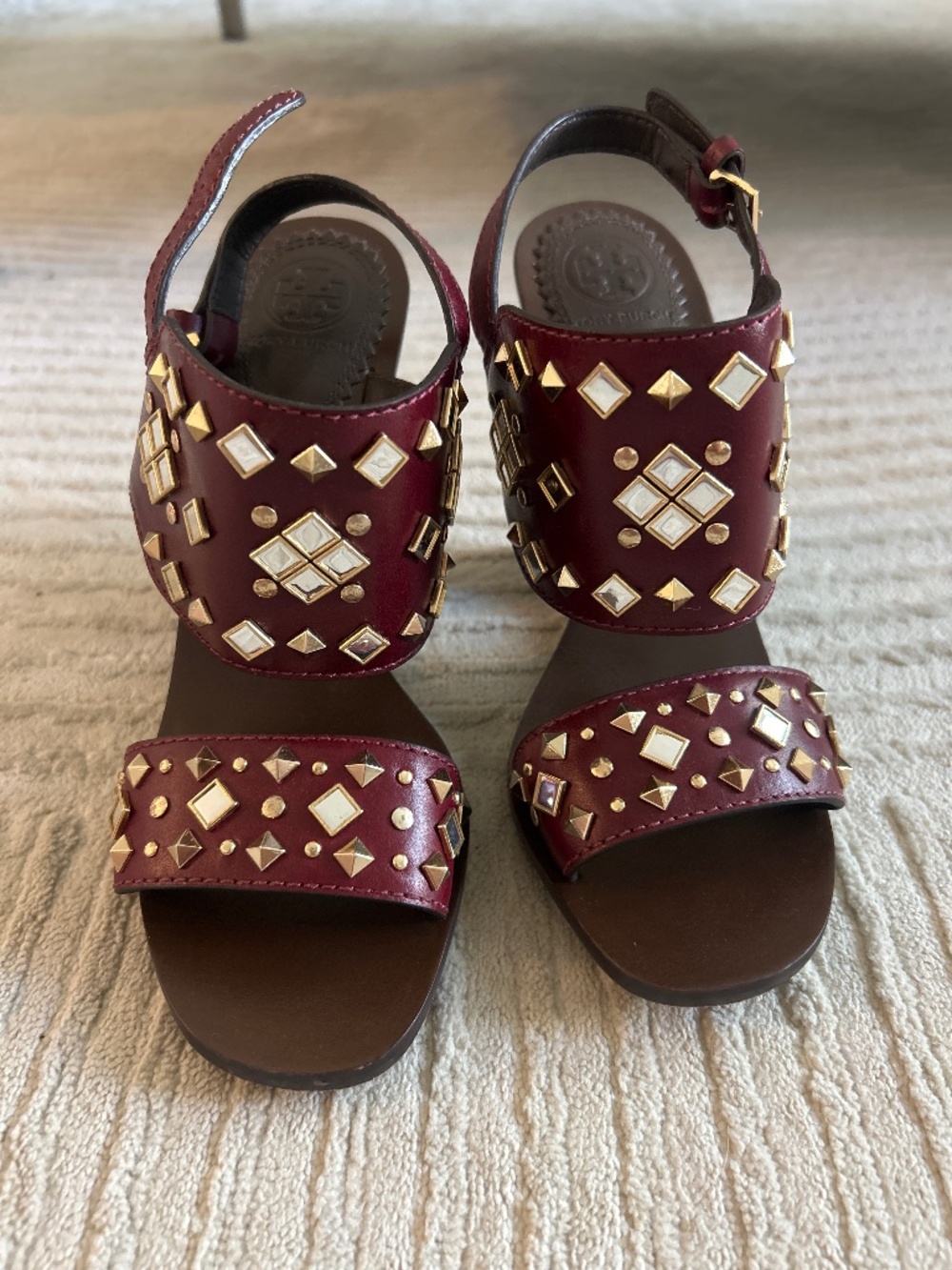 Tori Burch Leather Sandals